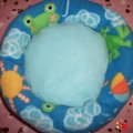 Frog Print Donut Bed